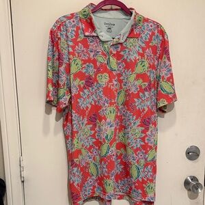 Colorful Floral Polo Shirt